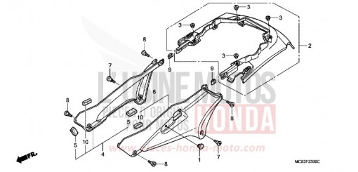 COUVERCLE LATERAL/CAPOT ARRIERE ST13002 de 2002